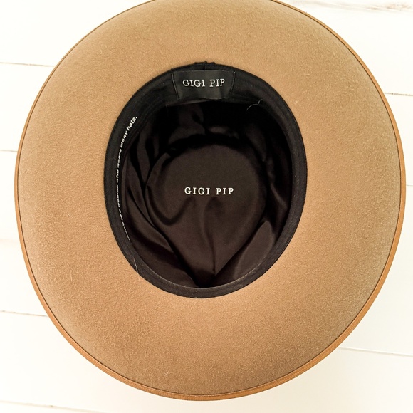 Gigi Pip Monroe Rancher Fedora Hat - Brown, Size 59 M/L - Like New ($146 Retail) - Picture 5 of 6